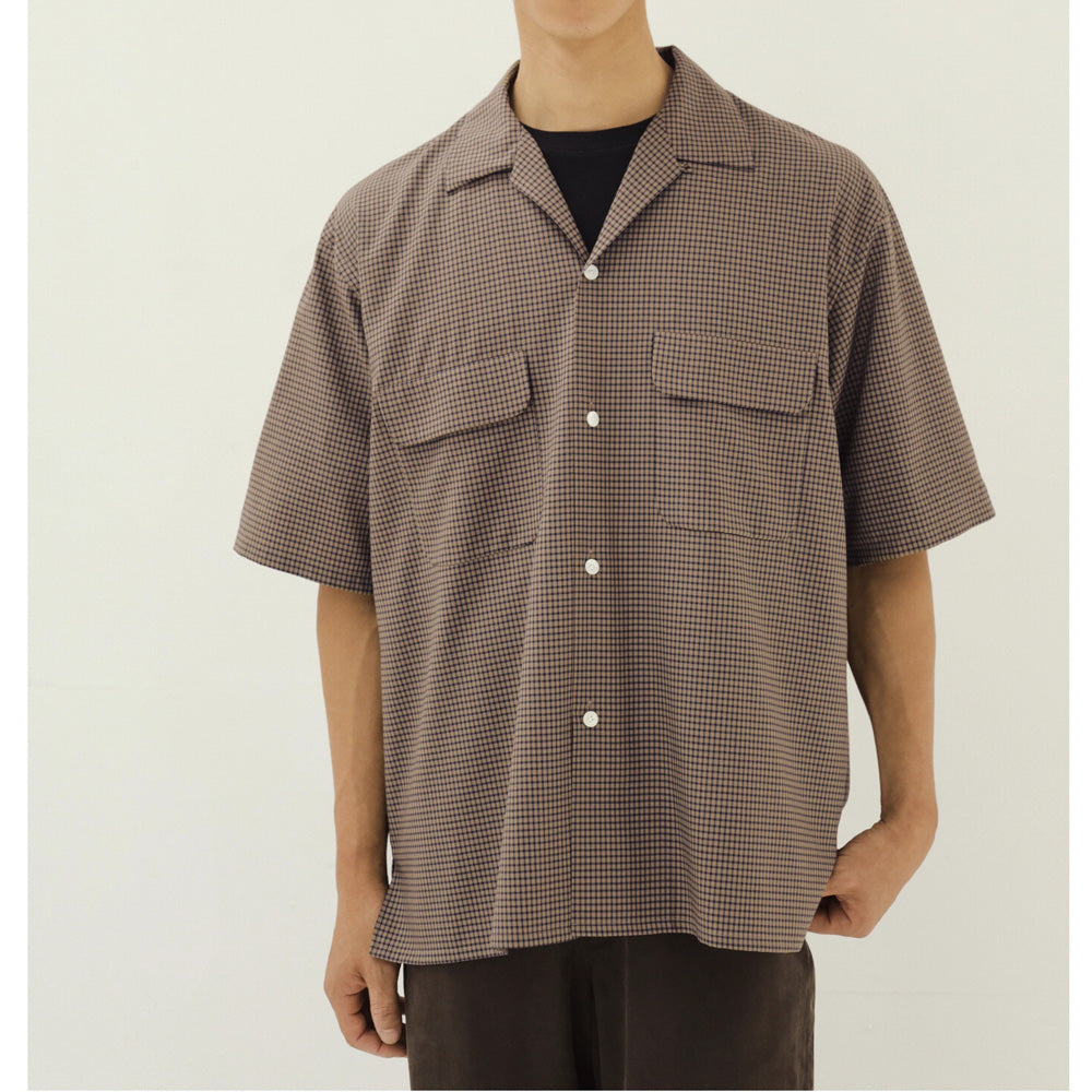 Summer Wool Open Collar SS Shirt