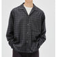 Wool Plaid Open Collar Shirt Presale 8/7