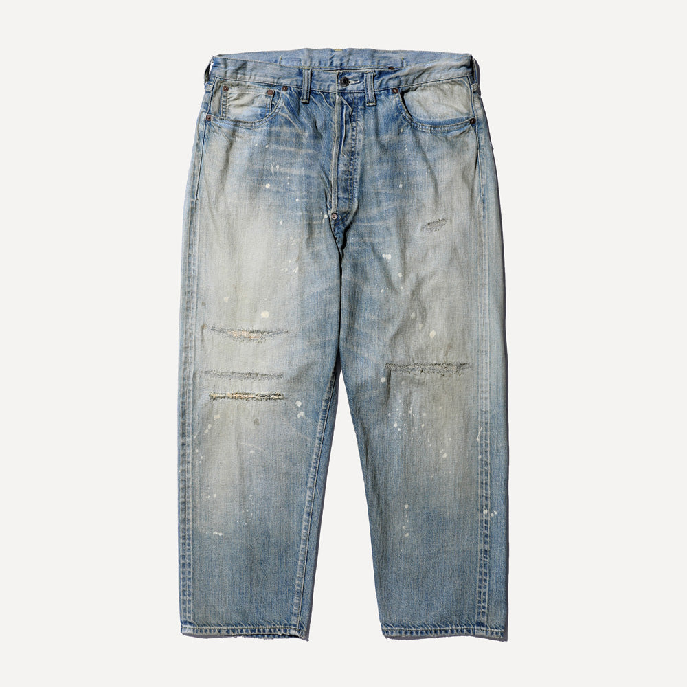 No.37 Washed Wide Denim Pants(BLEACH)