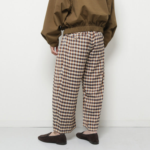 BLOCK CHECK WIDE PANTS