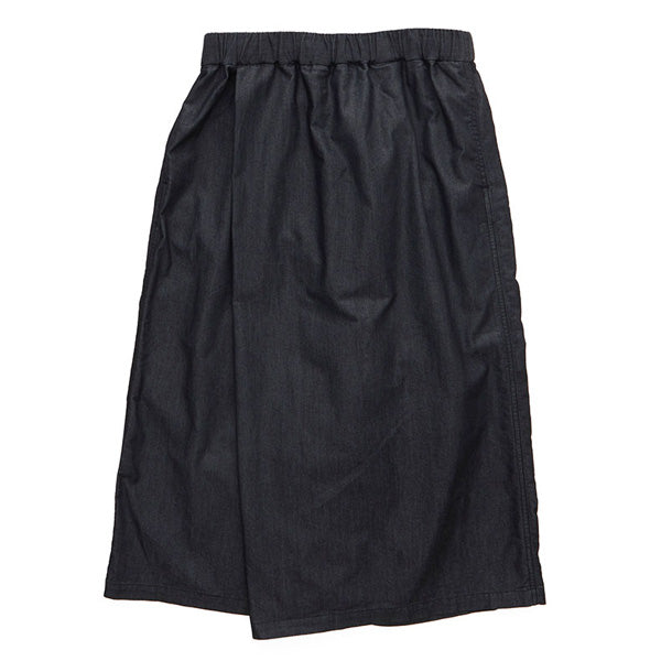 Indigo Stretch Twill Wrap Culottes