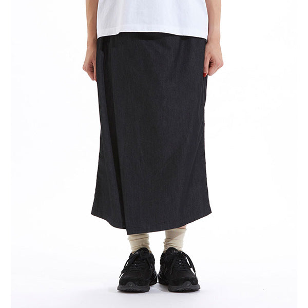 Indigo Stretch Twill Wrap Culottes