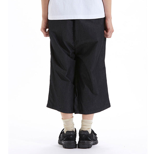 Indigo Stretch Twill Wrap Culottes