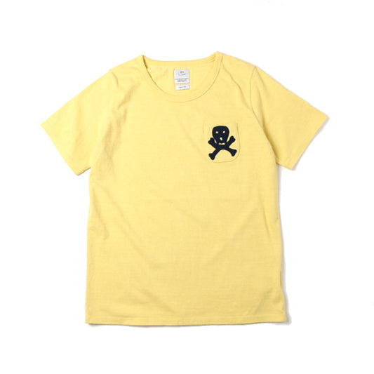 WMV BASIC POCKET TEE S/S SKULL APPLIQUE W