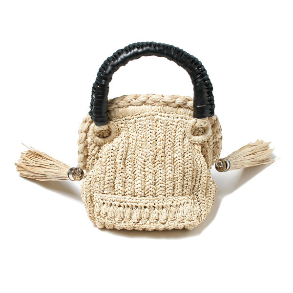 Raffia monster bag