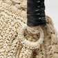 Raffia monster bag