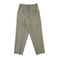 FRONT PLEATS PEGTOP ORGANIC WOOL TROPICAL