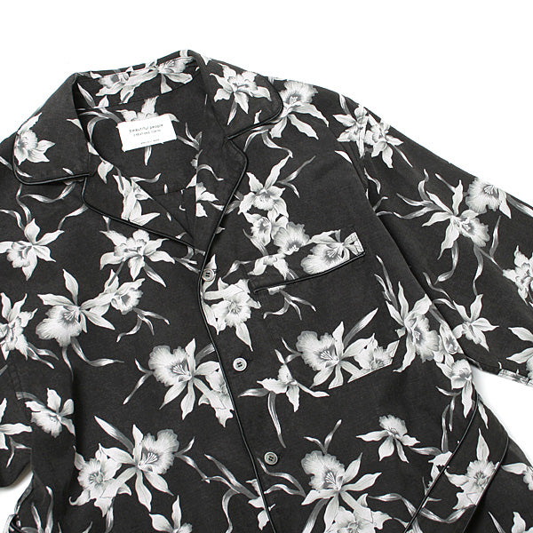 cattleya rayon print long shirt dress