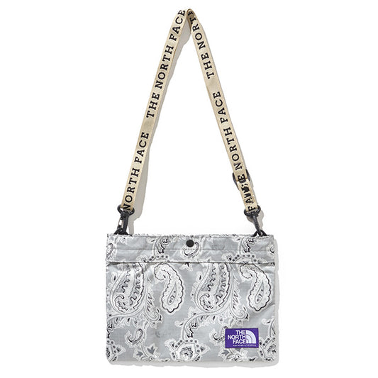 Paisley Print Logo Tape Lightweight Shoulder Bag