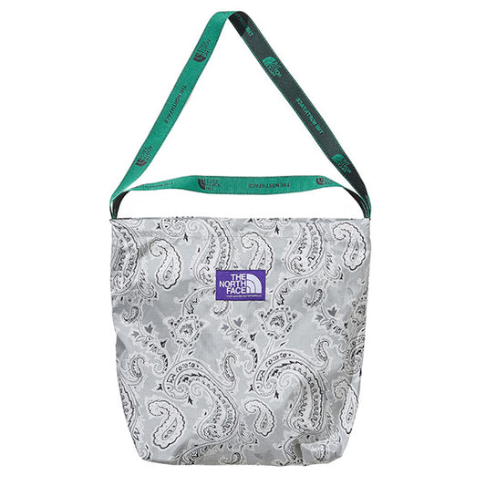 Paisley Print Logo Tape Tote