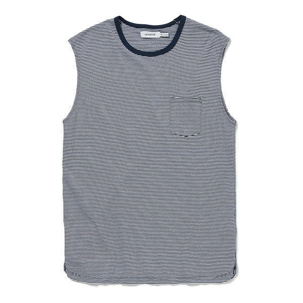 DWELLER N/S TEE COTTON JERSEY BORDER