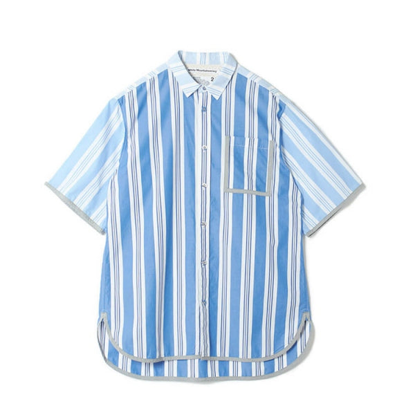 STRIPED BIG HALF SLEEVES SHIRT 