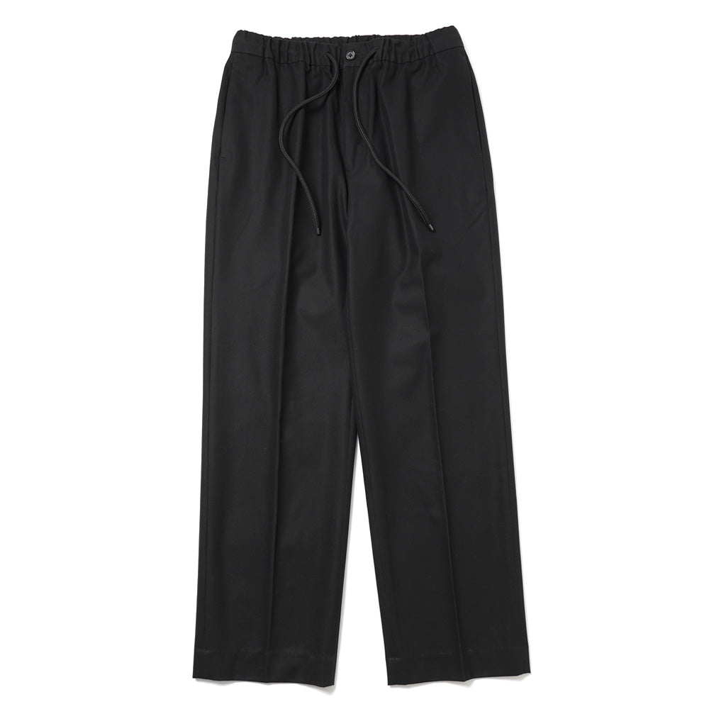 FLAT TAPERED EASY TROUSERS ORGANIC COTTON GABARDINE