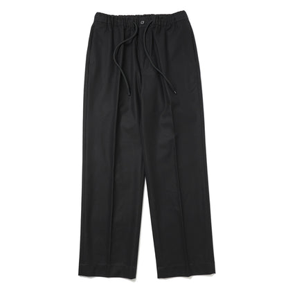 FLAT TAPERED EASY TROUSERS ORGANIC COTTON GABARDINE