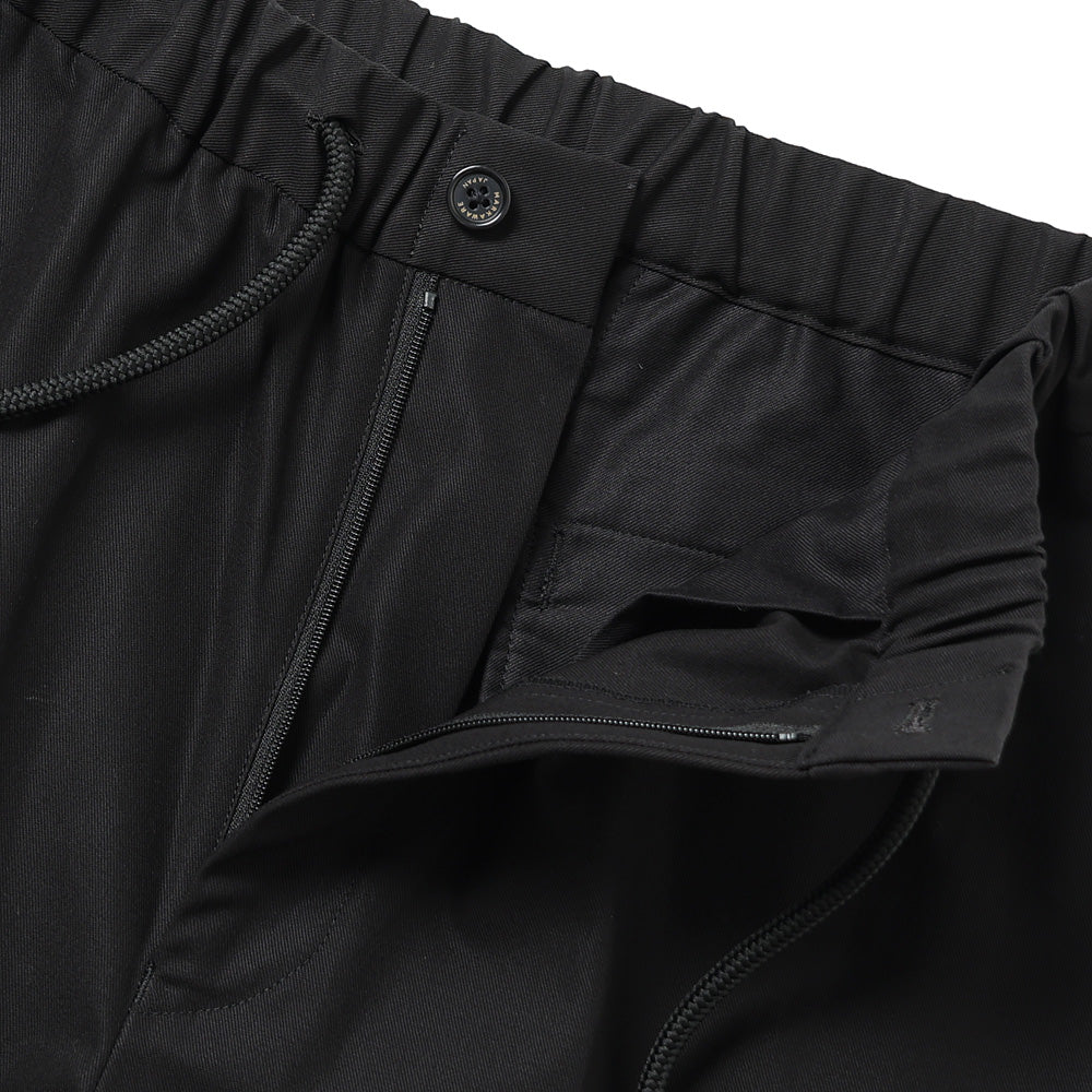 FLAT TAPERED EASY TROUSERS ORGANIC COTTON GABARDINE