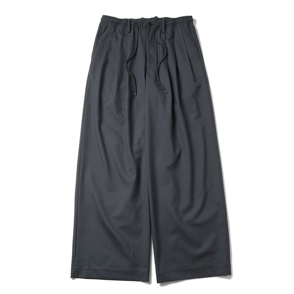 MARKAWARE - TRIPLE PLEATED EASY TROUSERS ORGANIC WOOL 2/80