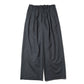 TRIPLE PLEATED EASY TROUSERS ORGANIC WOOL 2/80 TROPICAL
