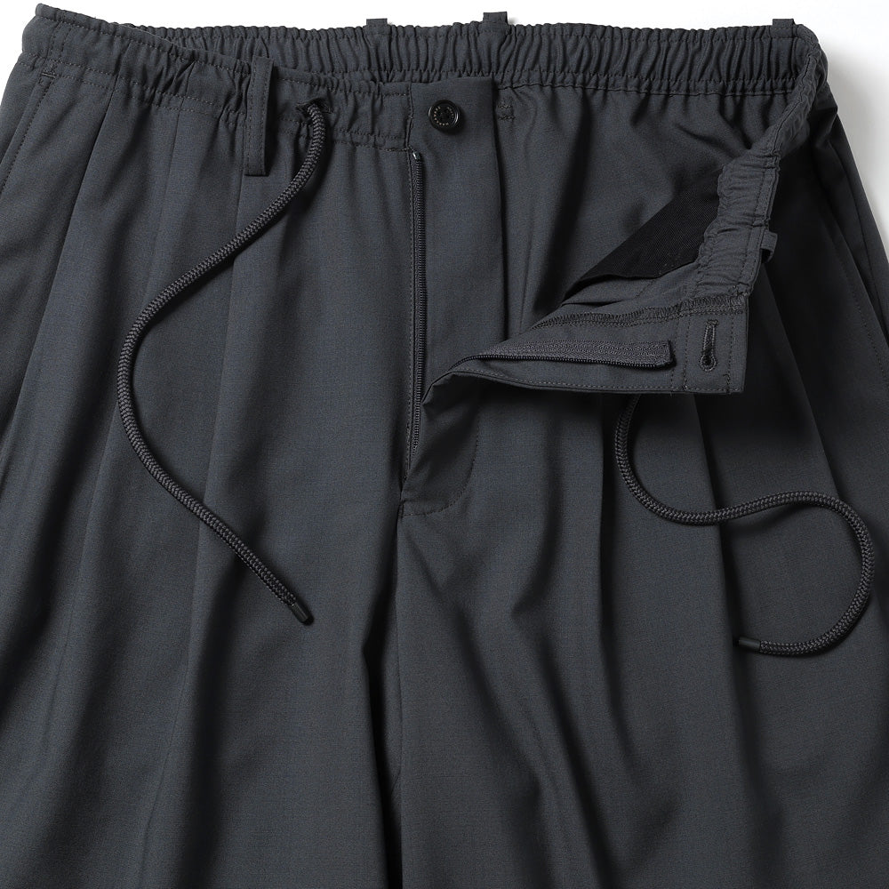 TRIPLE PLEATED EASY TROUSERS ORGANIC WOOL 2/80 TROPICAL