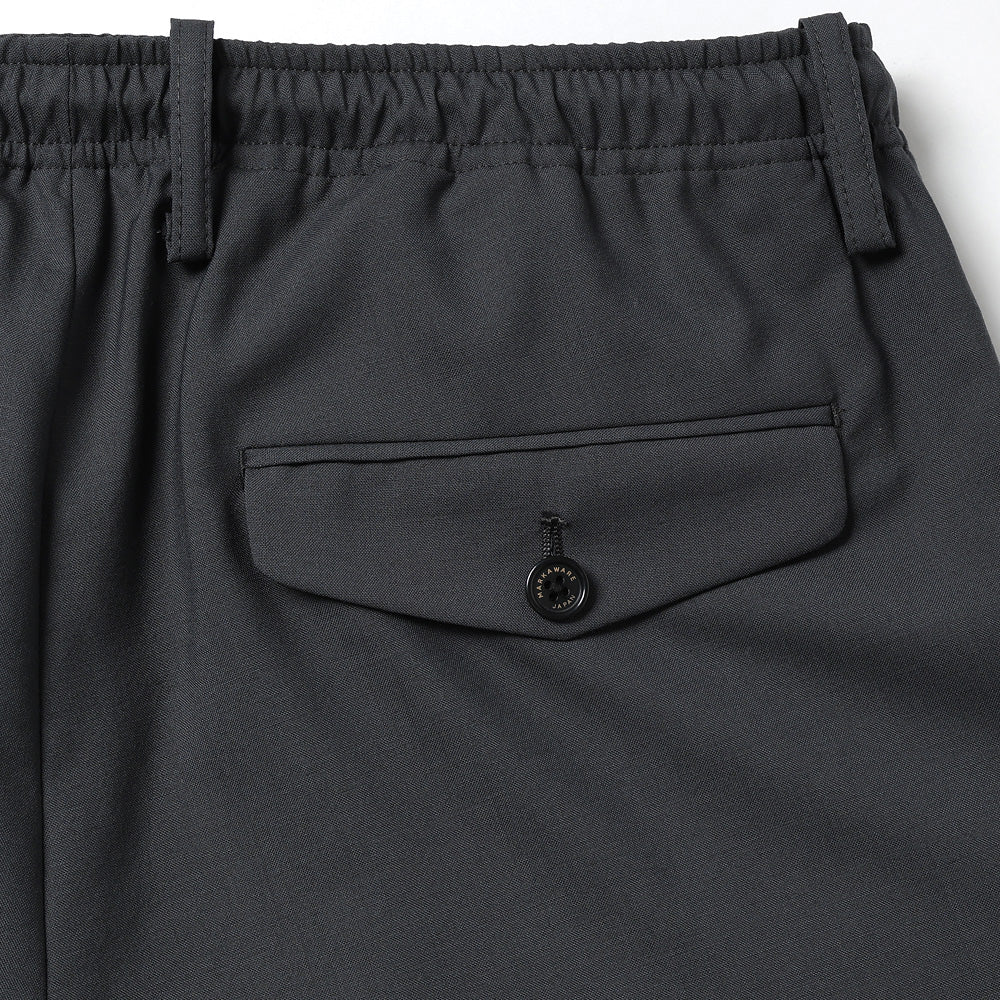 TRIPLE PLEATED EASY TROUSERS ORGANIC WOOL 2/80 TROPICAL