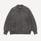 Vintage Half Zip Rib Collar Sweatshirt