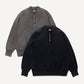 Vintage Half Zip Rib Collar Sweatshirt