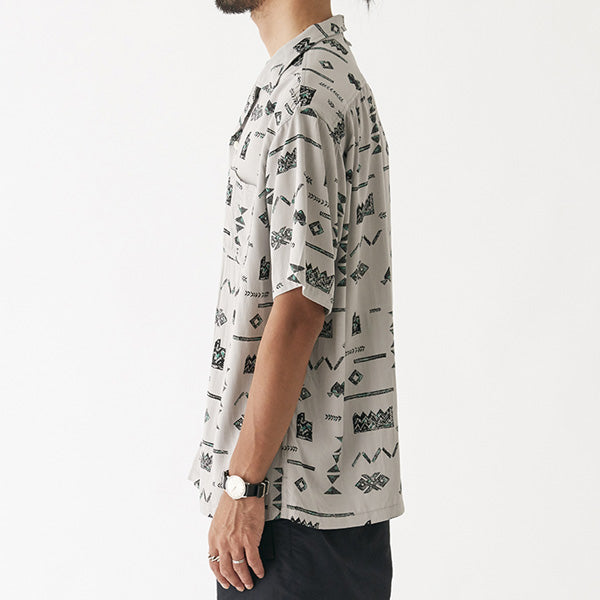 Geometric Print H/S Shirt