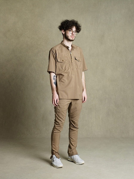 WORKER PULLOVER SHIRT R/F S/S W/P RIPSTOP STRETCH