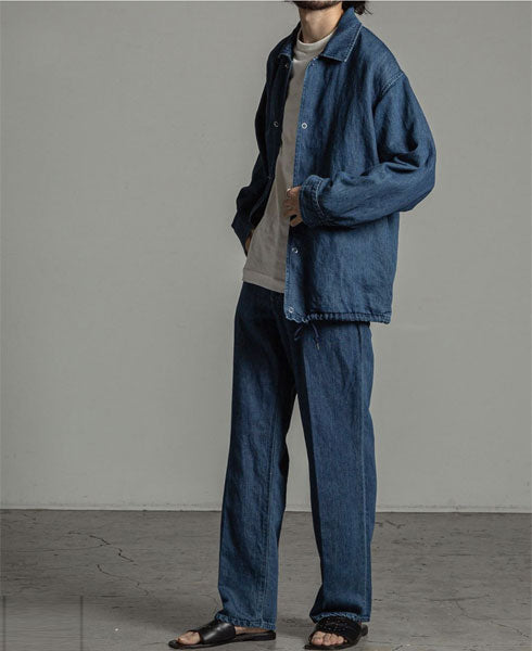 COACH SHIRT COTTON LINEN DENIM