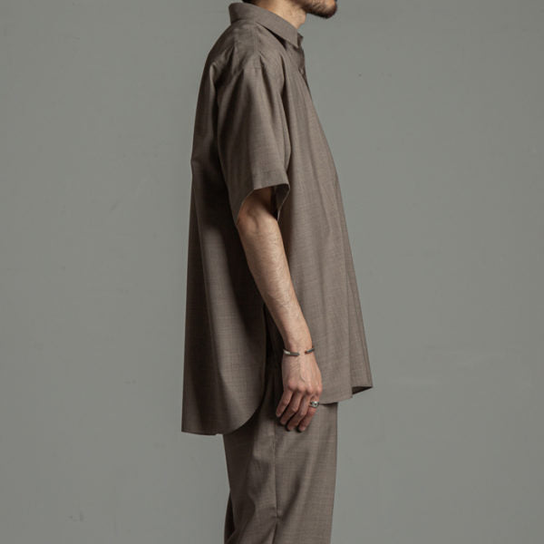 COMFORT FIT SHIRTS S/S SUPER120s WOOL TROPICAL