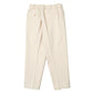 FRONT PLEATS PEGTOP ORGANIC COTTON TWILL