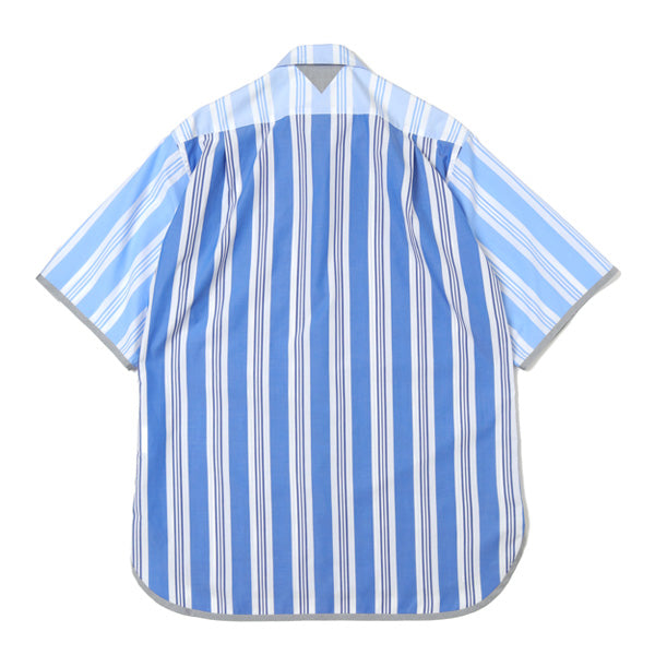 STRIPED BIG HALF SLEEVES SHIRT 