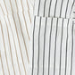 OPEN COLLAR SHIRTS ORGANIC LINEN PRINTED STRIPE