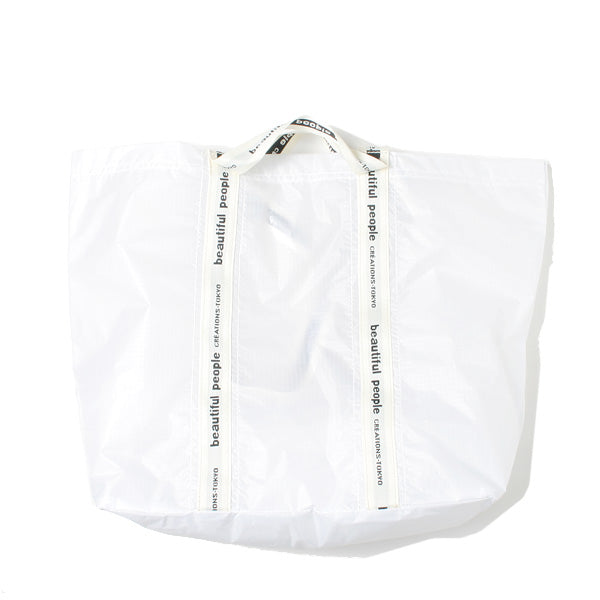 sail cloth logo tape tote