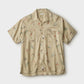 FLY PATTERN OPEN COLLER SS SHIRT