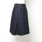 selvedge denim back tuck skirt