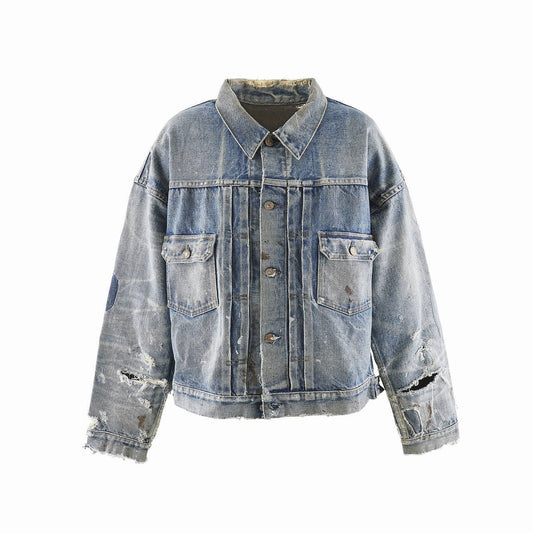 BJ_DENIM JKT/DAMAGE