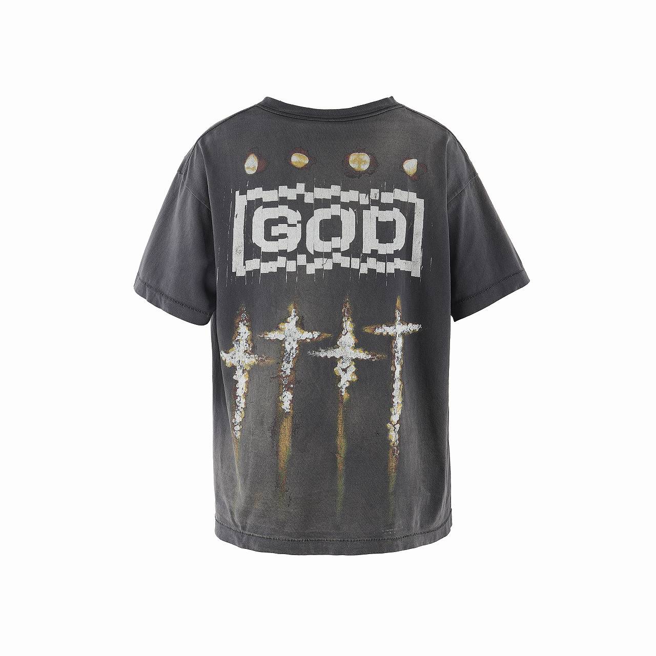 FORSOMEONE_SS T-SHIRT/GOD/BLACK