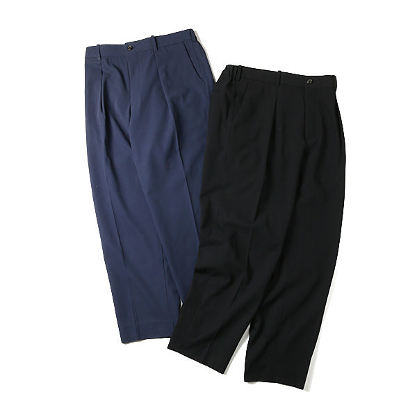 1TUCK PEGTOP TROUSERS ORGANIC GABARDINE