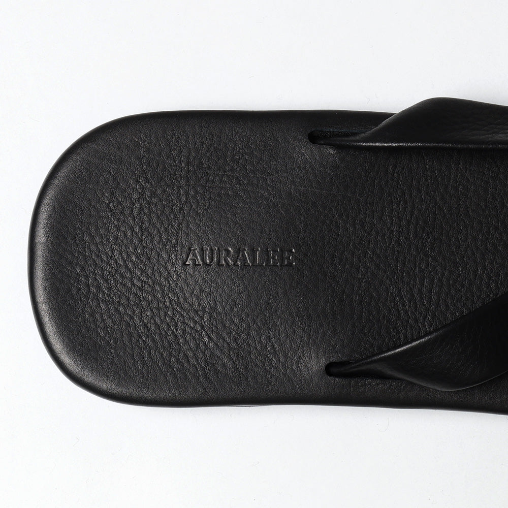 AURALEE/オーラリーSOFT LEATHER FLIP-FLOPS26cm AURALEE: SOFT LEATHER FLIP-FLOPS (BLACK) | DSMG E-SHOP