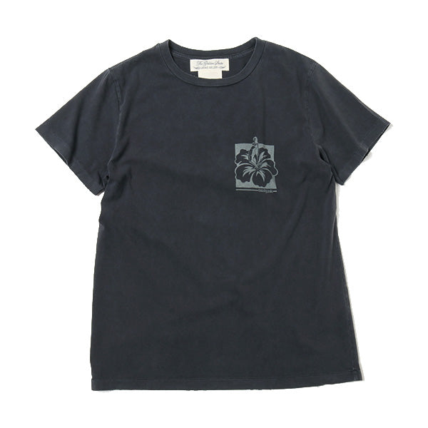 30/-スペシャル加工天竺 Pt 半袖T(ハイビスカス)