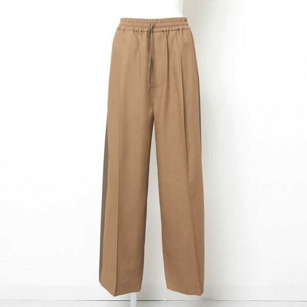 viscose gabardine line wide pants