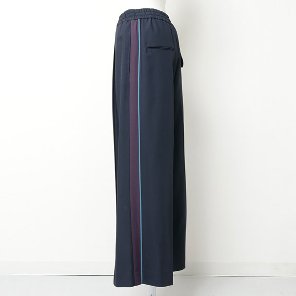 viscose gabardine line wide pants