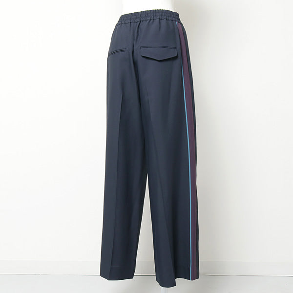 viscose gabardine line wide pants