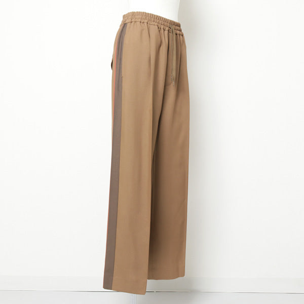 viscose gabardine line wide pants