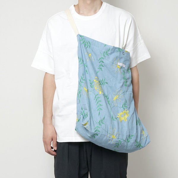 Carry All Tote - Denim Floral Embroidery