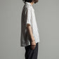 OPEN COLLAR SHIRTS ORGANIC LINEN PRINTED STRIPE
