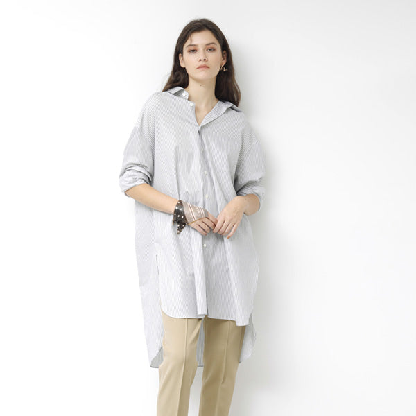 c.stripe long neck shirt