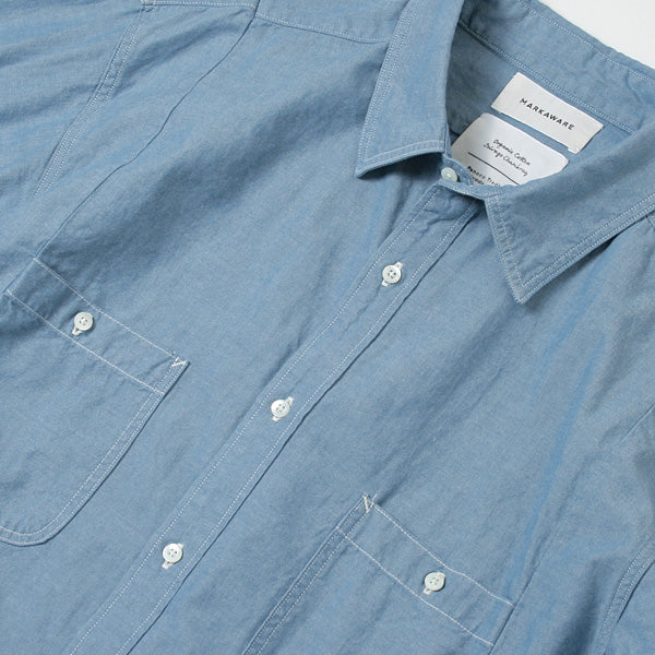 RESIZED UTILITY SHIRTS ORGANIC COTTON CHAMBRAY