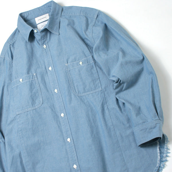 RESIZED UTILITY SHIRTS ORGANIC COTTON CHAMBRAY