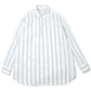 PULLOVER SHIRTS ORGANIC SUPIMA/BROWN COTTON STRIPE